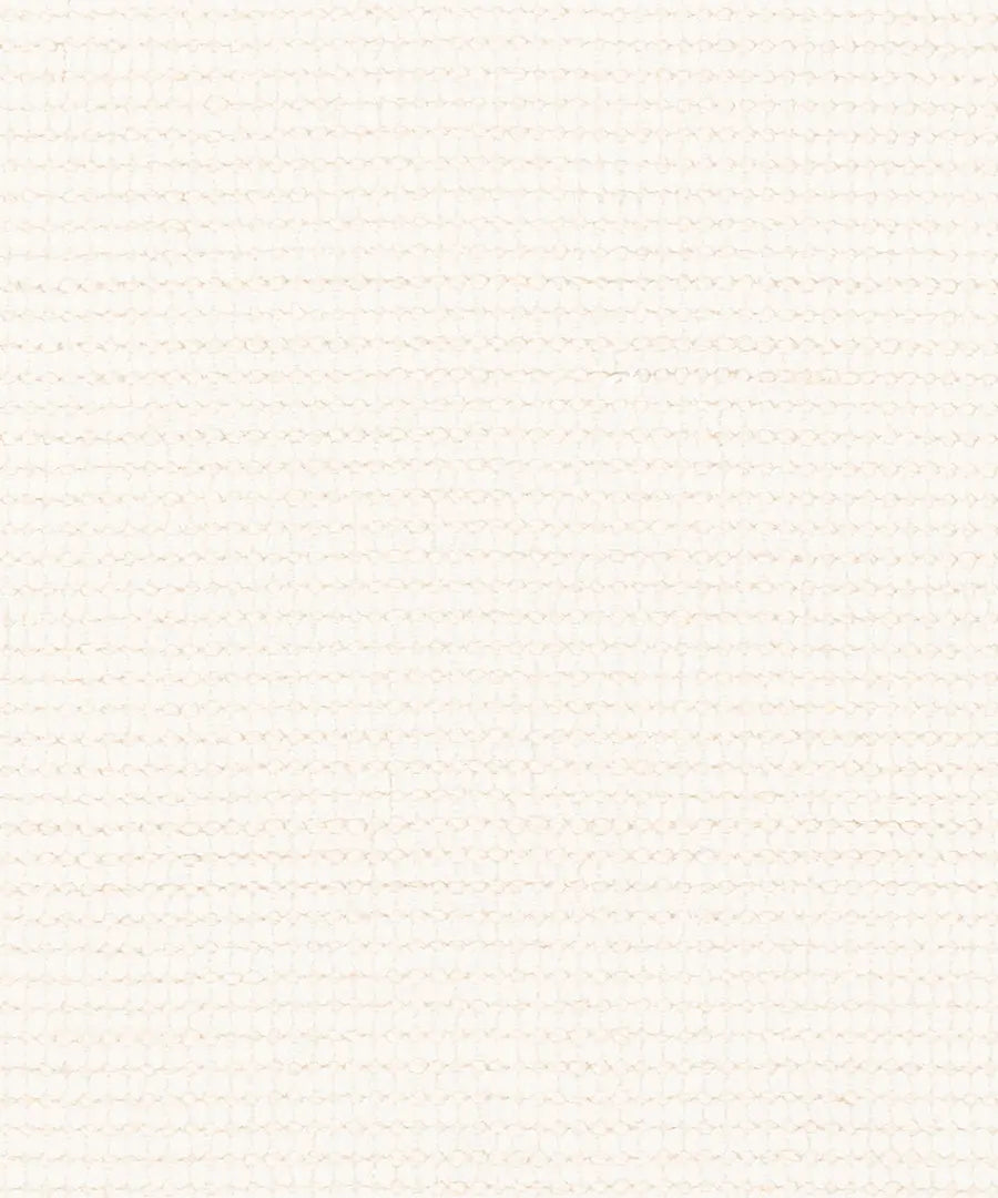 Hand Loomed Solid Amalfi Ivory Viscose & Wool Rug