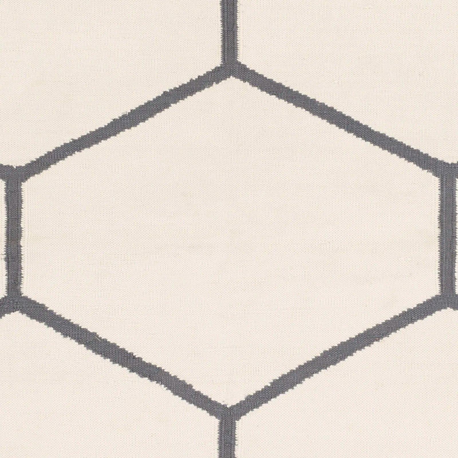 Handwoven Atrium Light Gray and Charcol Cotton Rugs