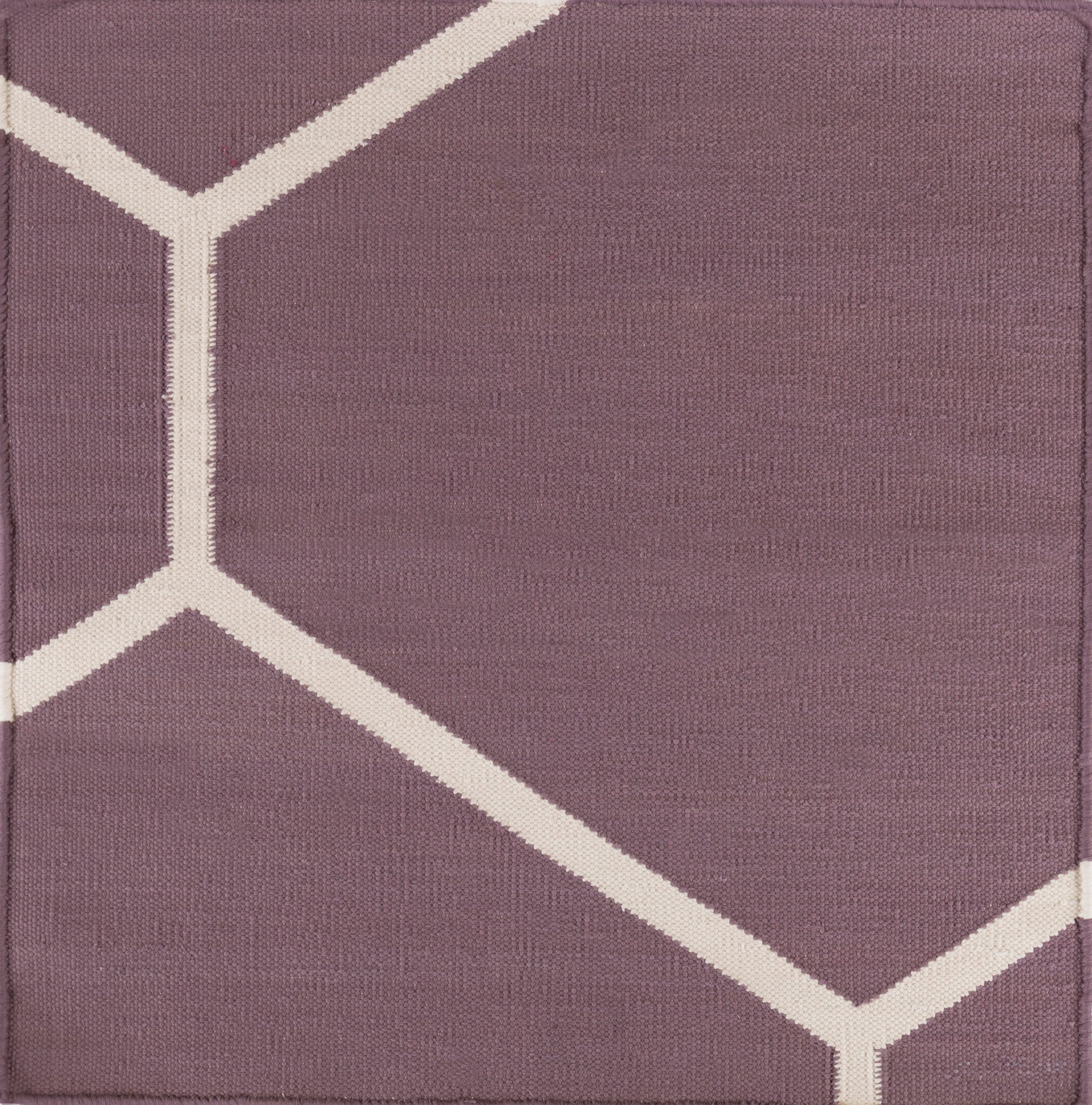Handwoven Atrium Plum Cotton Rugs