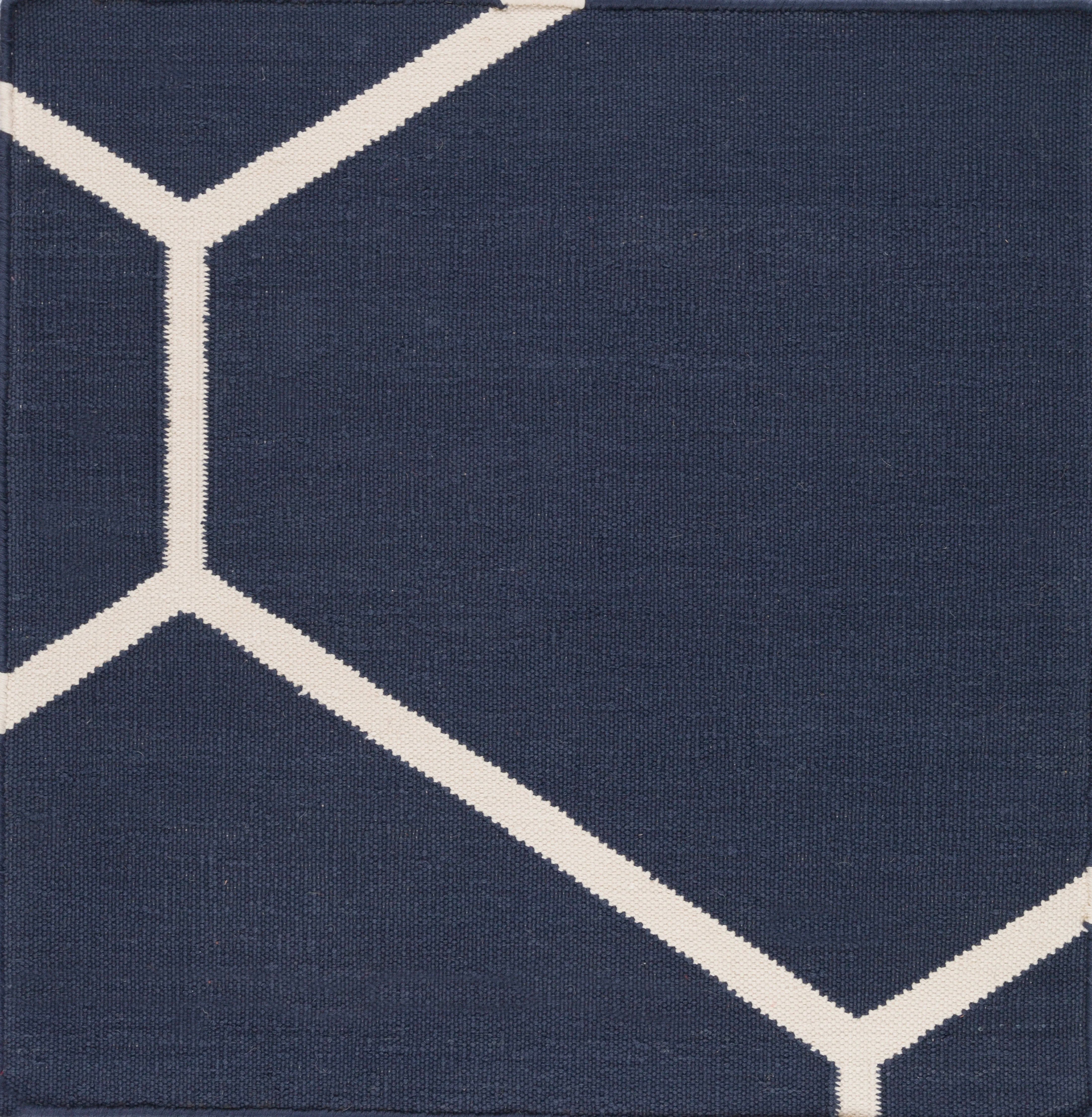 Handwoven Atrium Navy Cotton Rugs