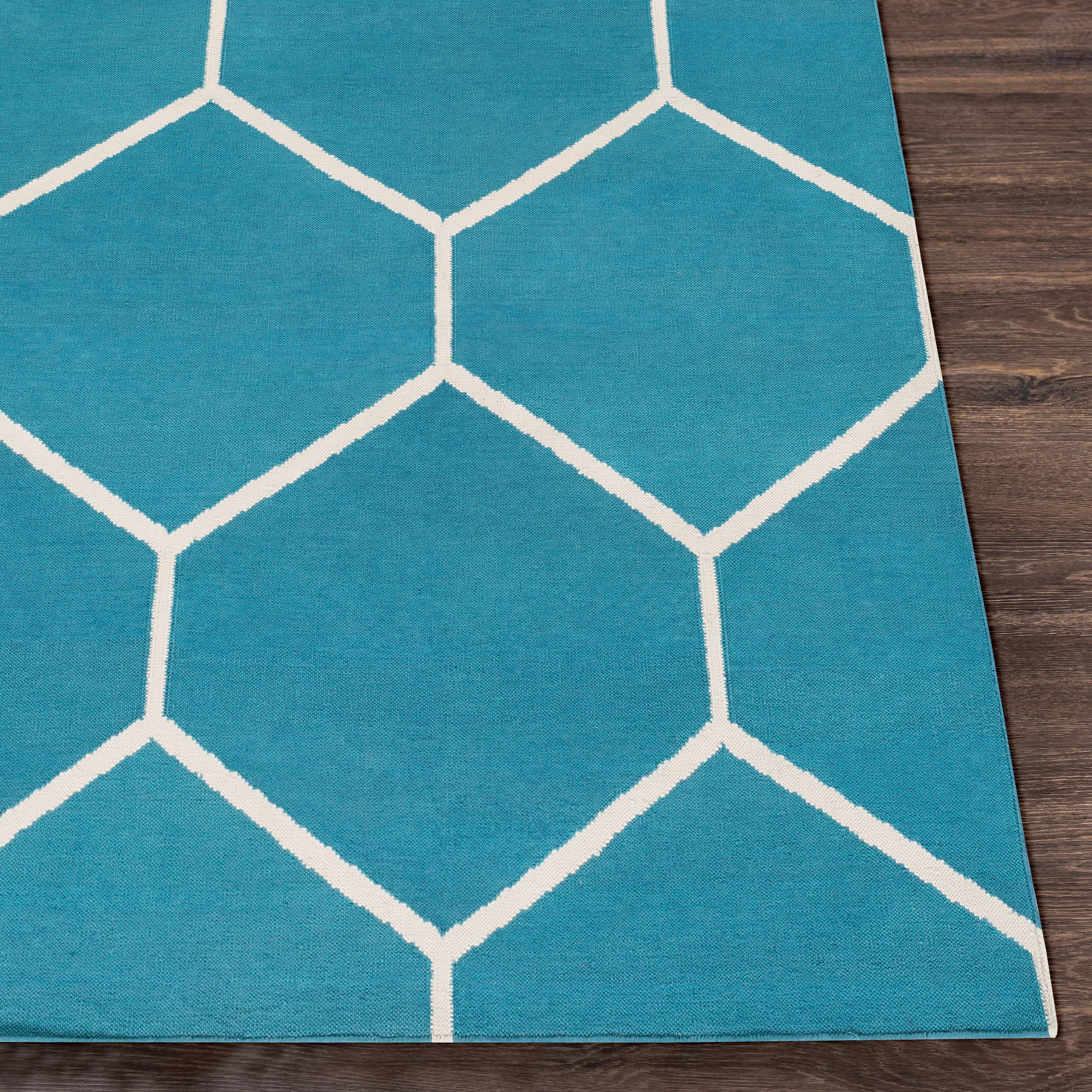 Handwoven Atrium Denim Cotton Rug