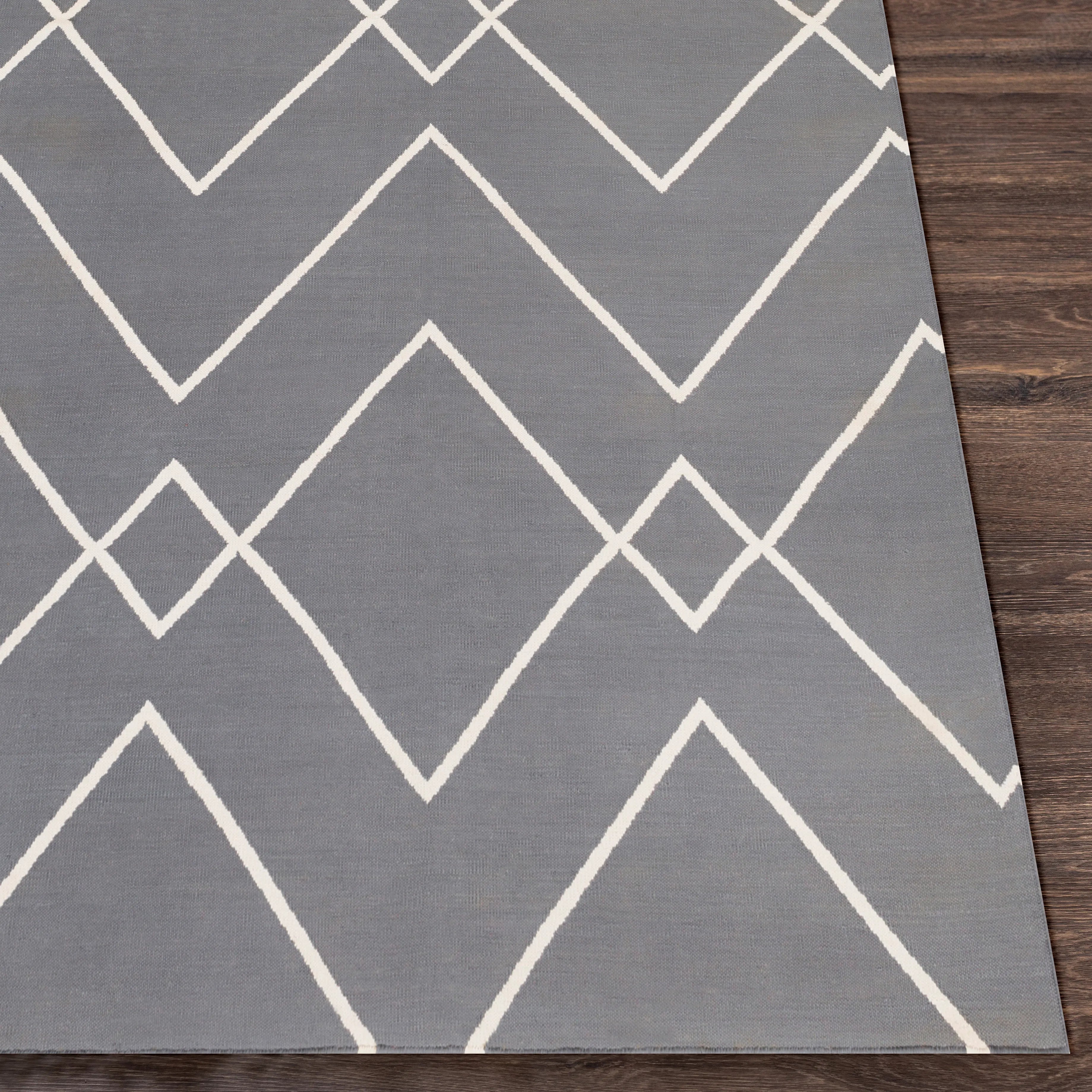 Handwoven Atrium Gray Cotton Rug