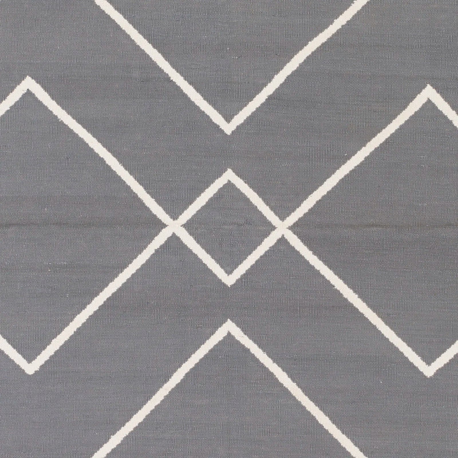 Handwoven Atrium Gray Cotton Rug