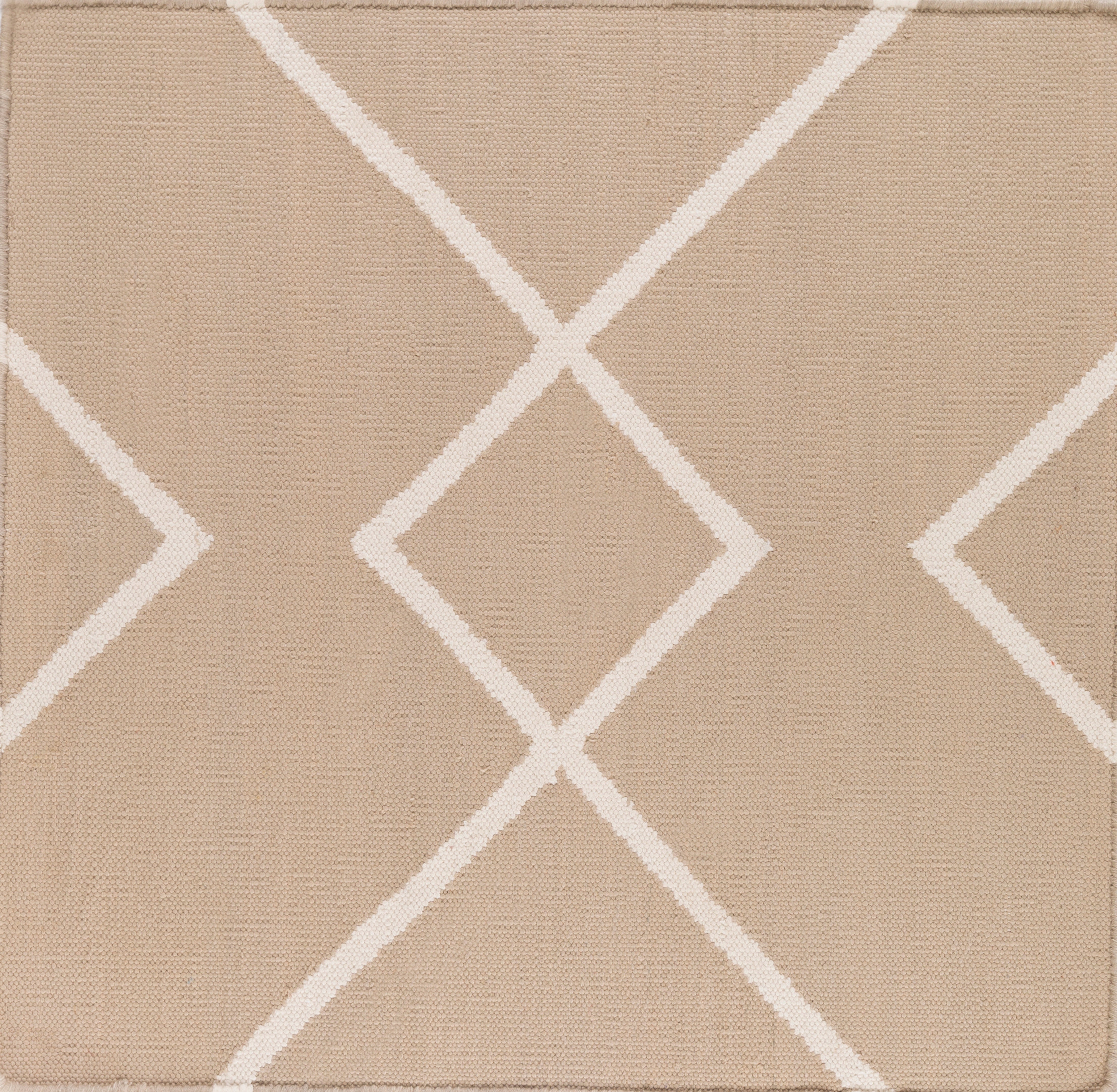 Handwoven Atrium Tan Cotton Rug