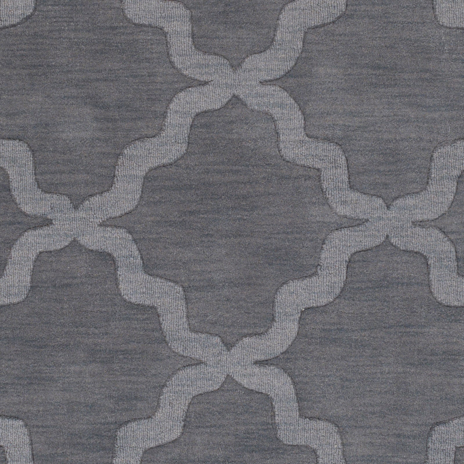 Hand Loomed Central Park Grey Wool Rug