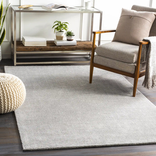 Hand Tufted Bari Gray Wool Rug