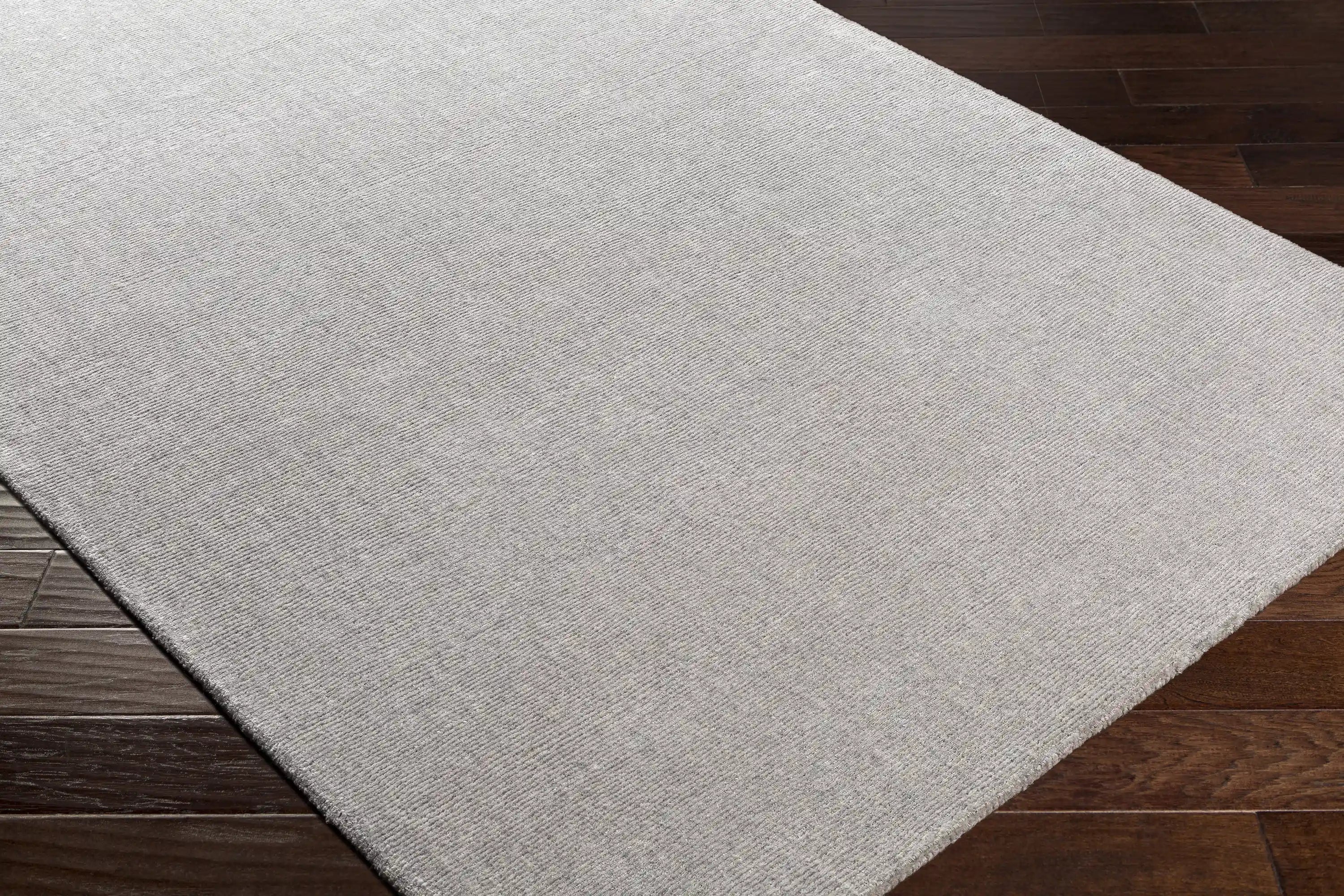Hand Tufted Bari Gray Wool Rug
