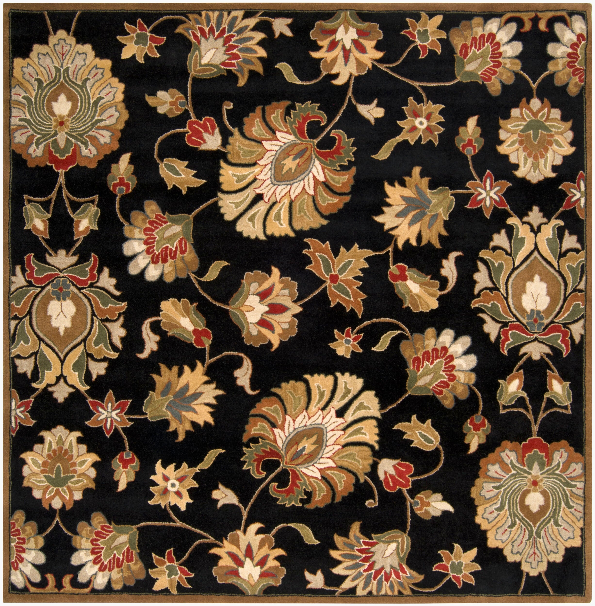 Hand-Tufted Caesar Floral Multicolor Wool Rug