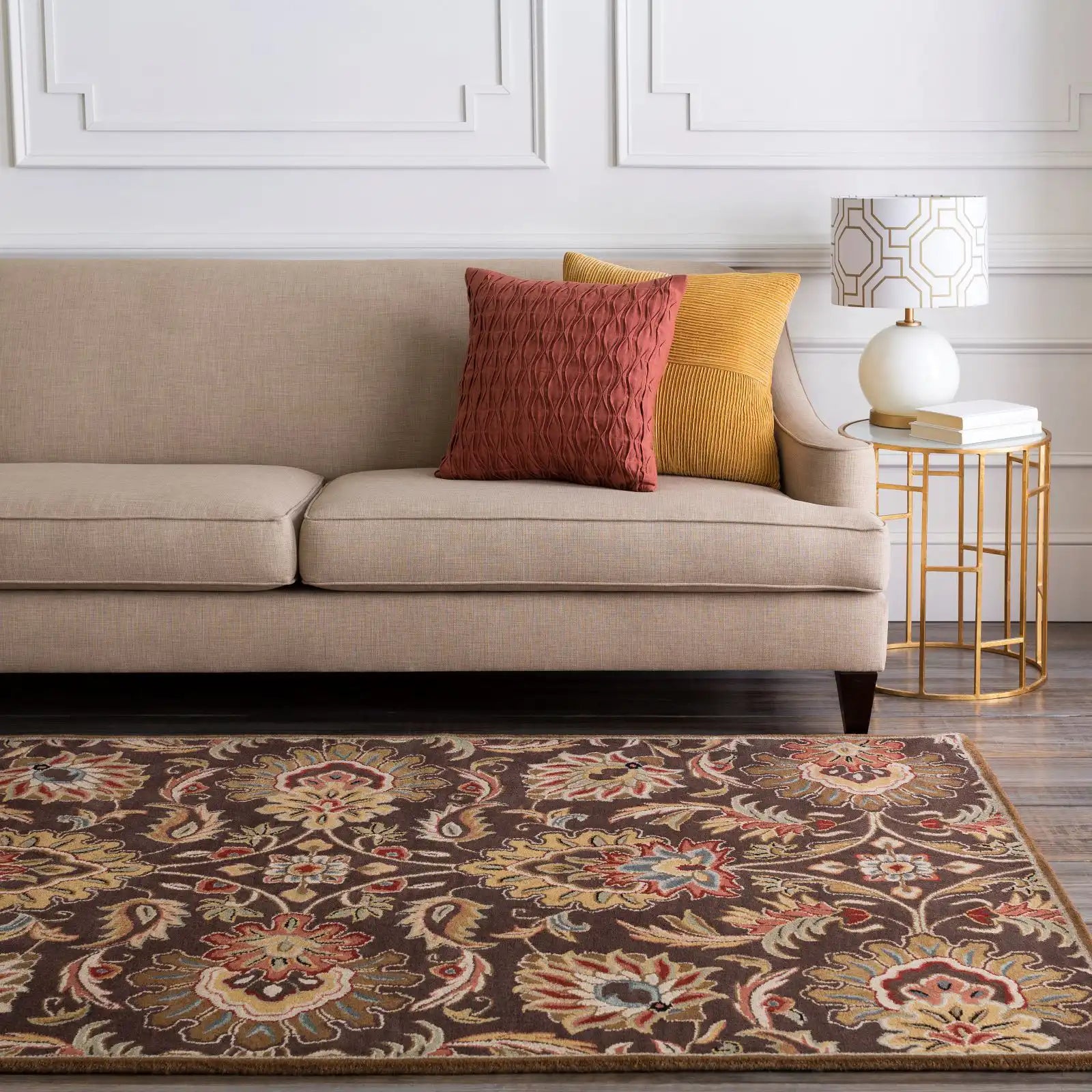 Hand Tufted Caesar Floral Wool Rug