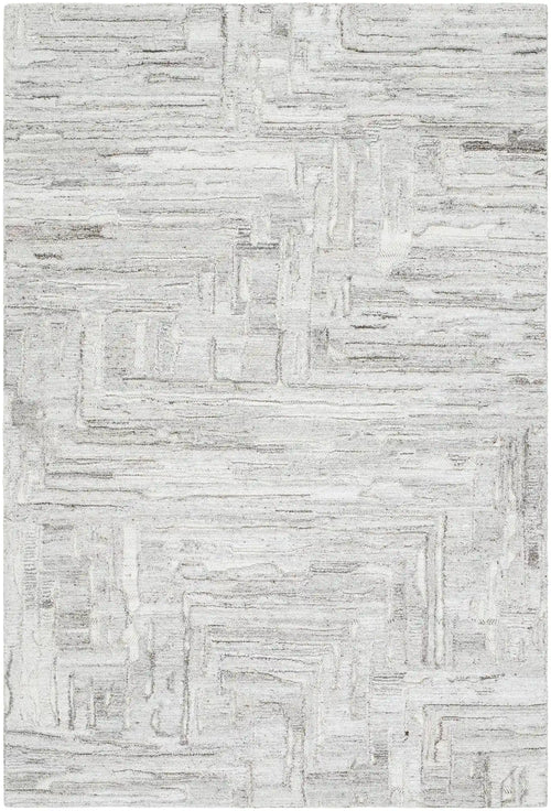 Hand Tufted Calgary White and Ivory Wool Rug