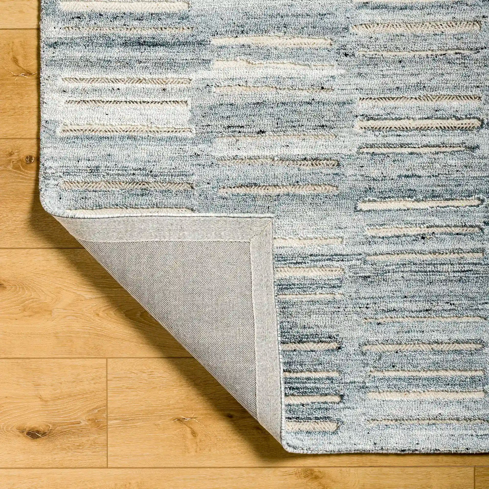 Hand Tufted Calgary Blue Wool Rug