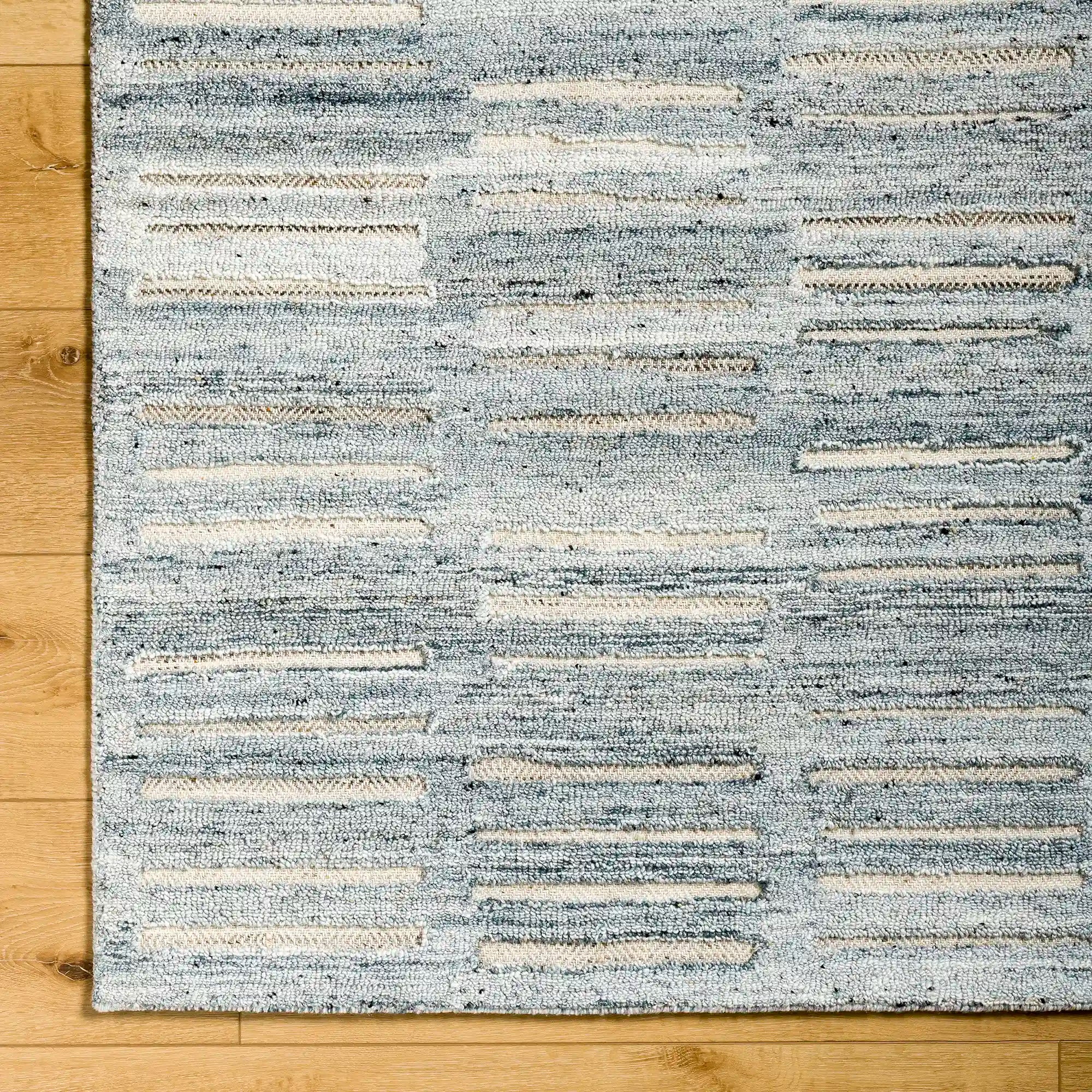 Hand Tufted Calgary Blue Wool Rug