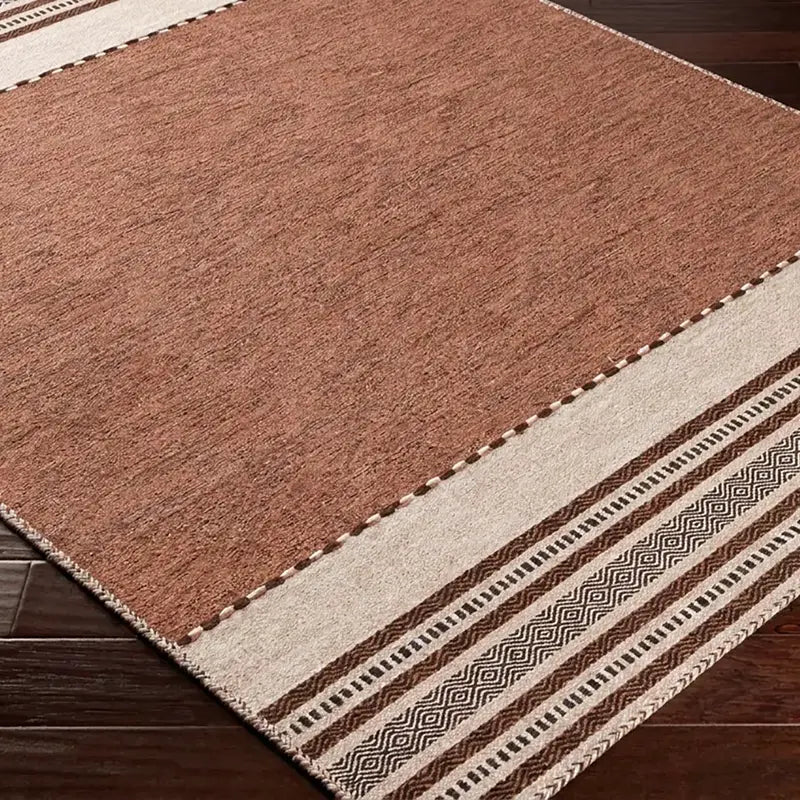 Handwoven Trenza Dusty Pink Cotton Rug