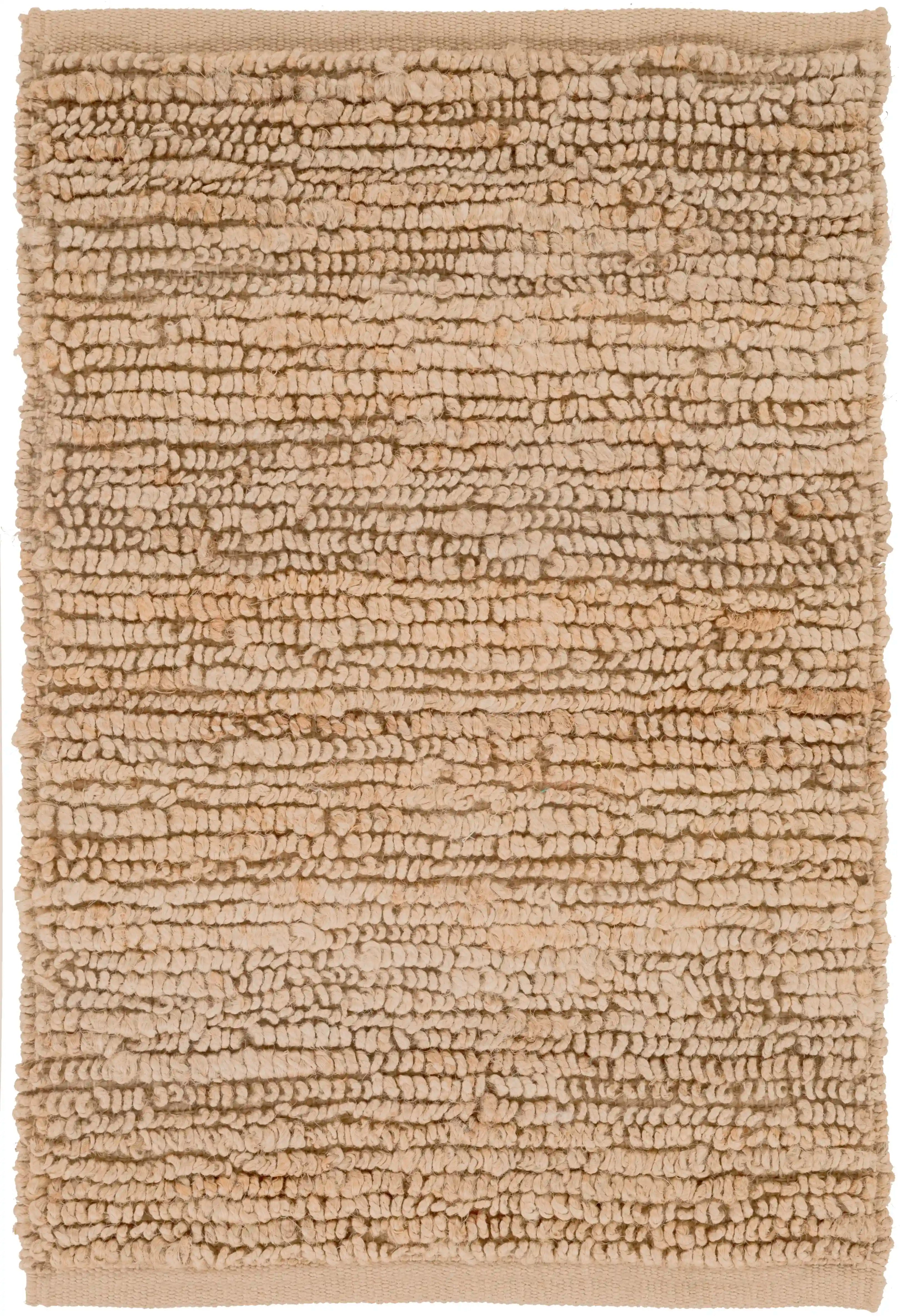 Hand Woven Continental Beige Jute Rug