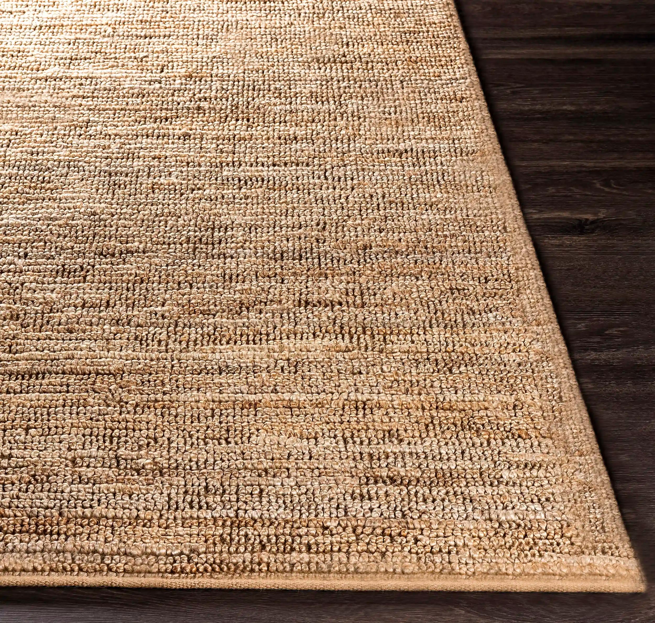 Hand Woven Continental Beige Jute Rug