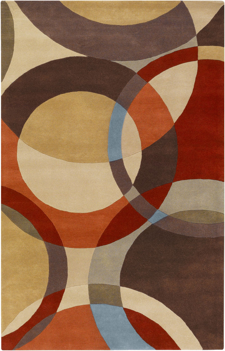 Hand-Tufted Forum  Abstract Tan Wool Rug