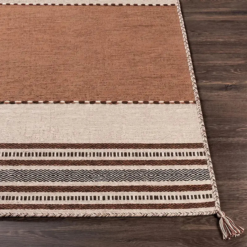 Handwoven Trenza Dusty Pink Cotton Rug