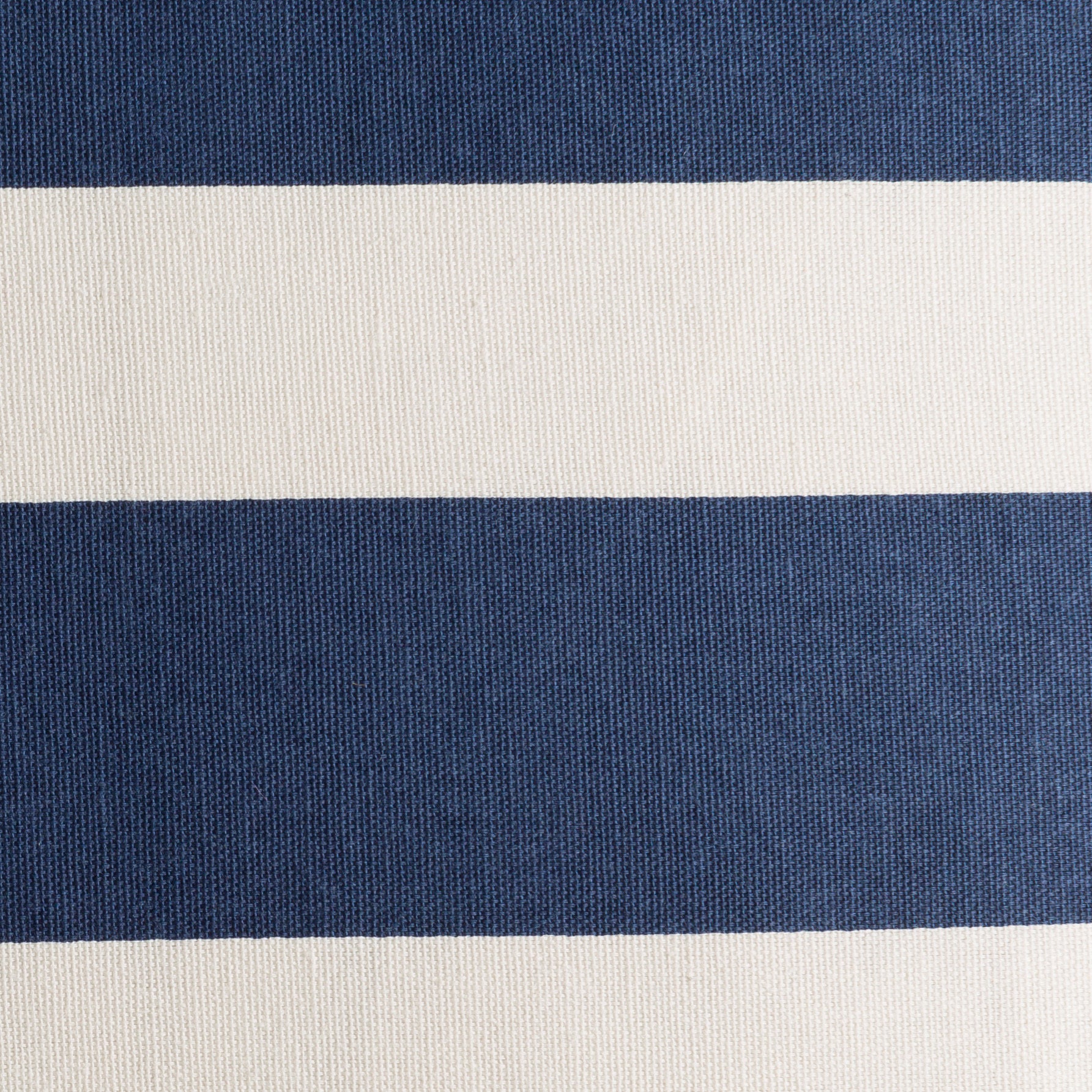 Glyph Cotton Ivory and Navy Stripes Pillow Cover