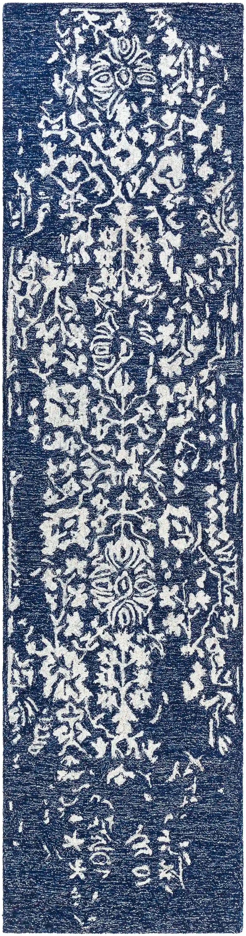 Hand Tufted Granada Blue Wool Rug