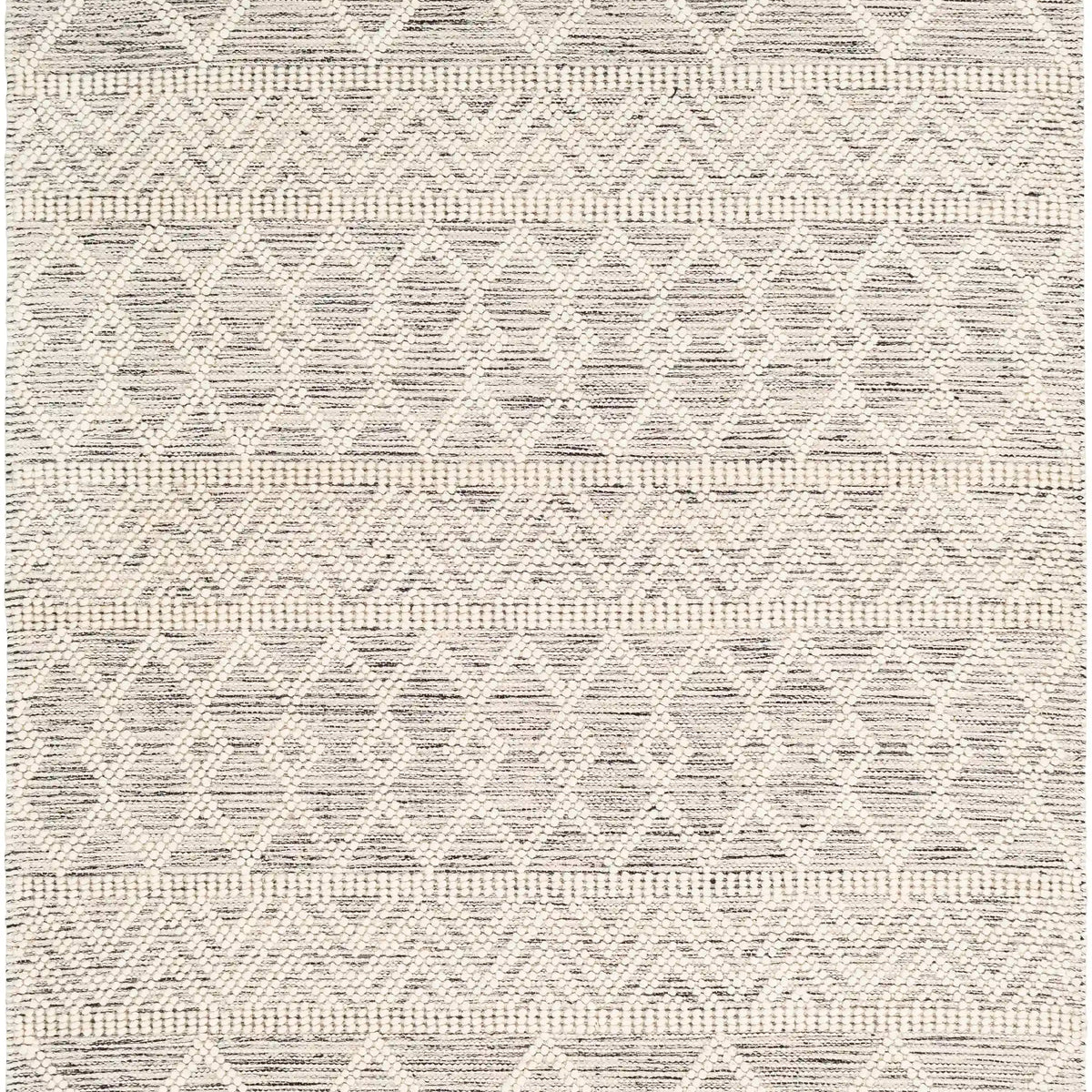 Hygge Hand-Woven Poly/Wool Rug - White/Black