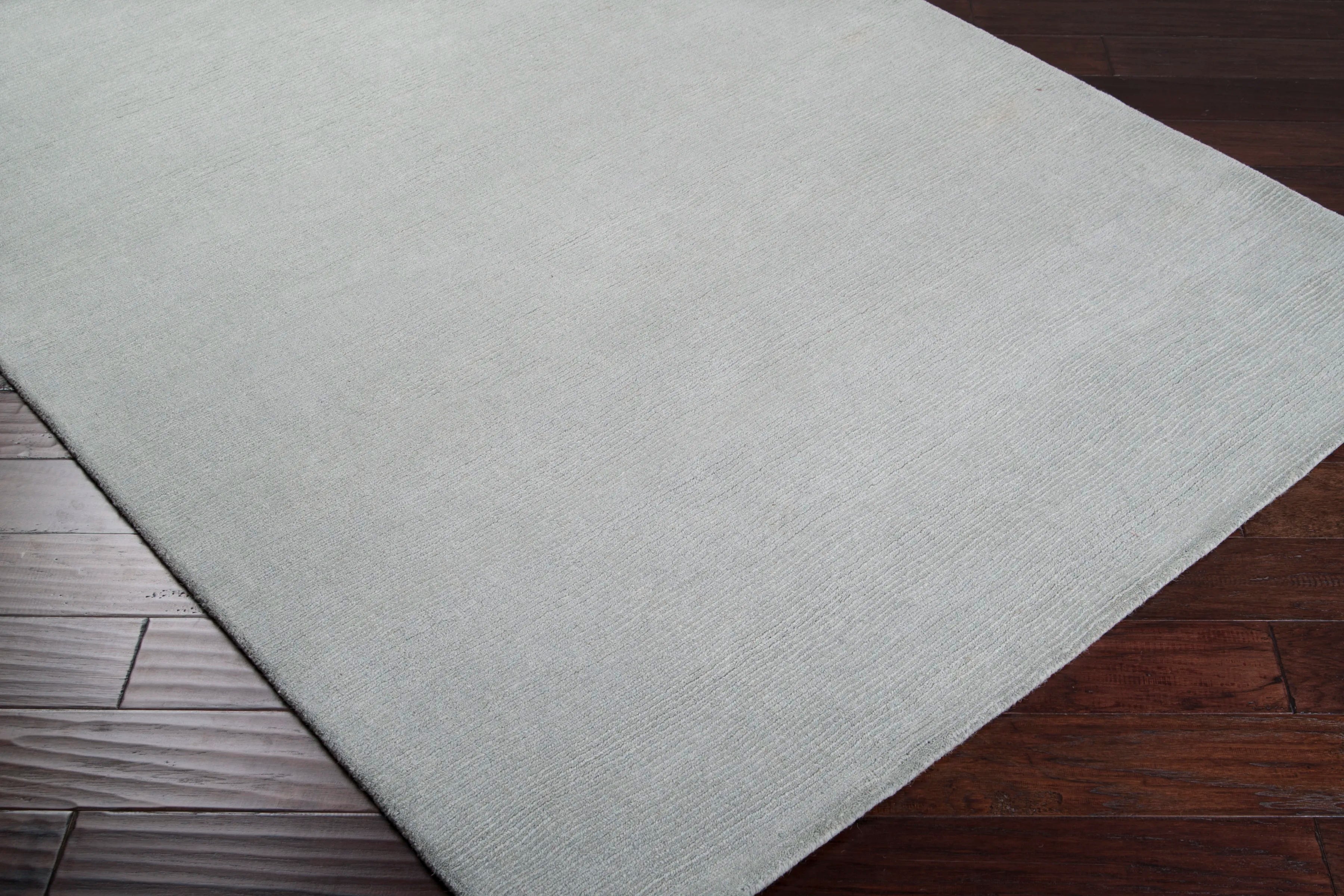 Hand Loomed Mystique Gray Wool Rug