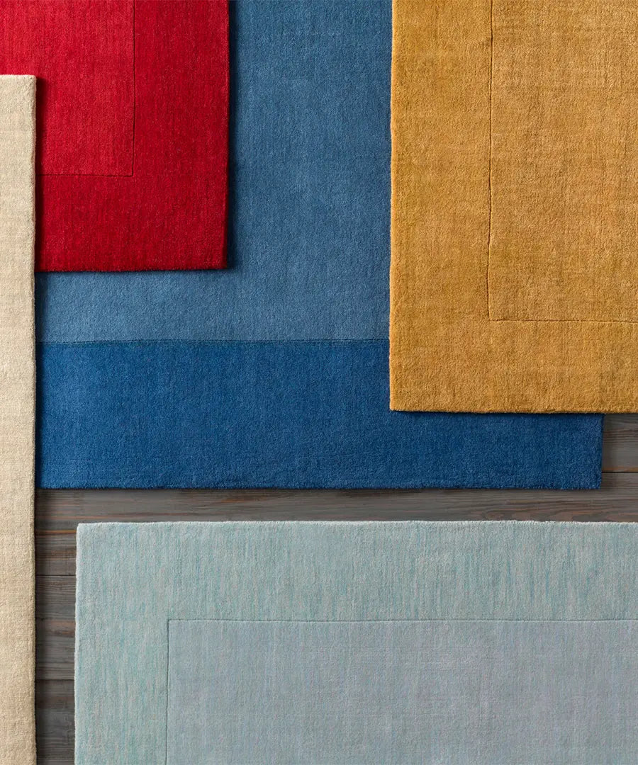 Hand Loomed Solid Mystique Camel Wool Rug for Elegant Spaces