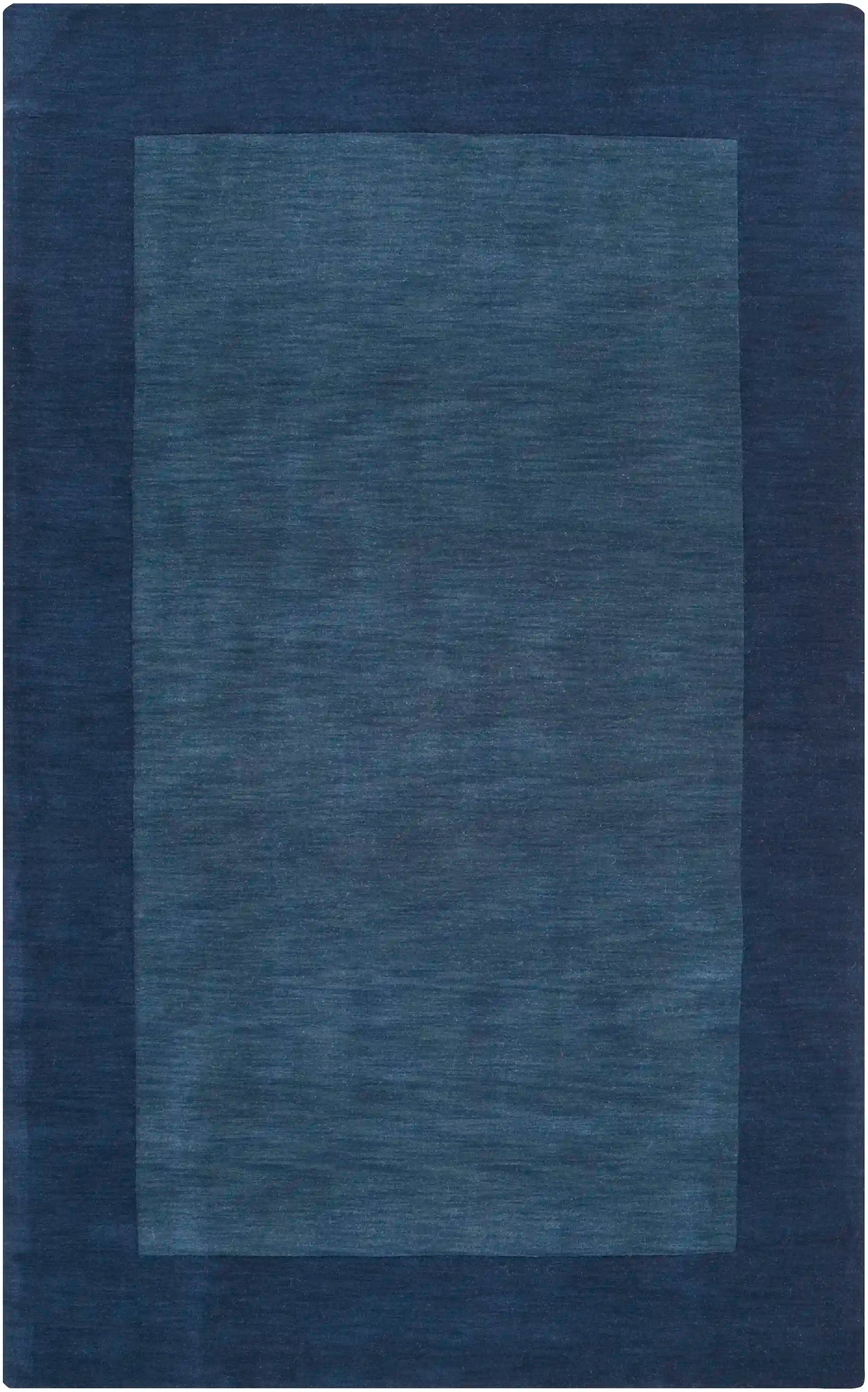 Hand Loomed Mystique Blue Wool Rug