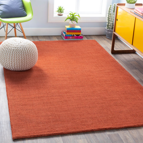 Hand Loomed Mystique Burgundy Wool Rug