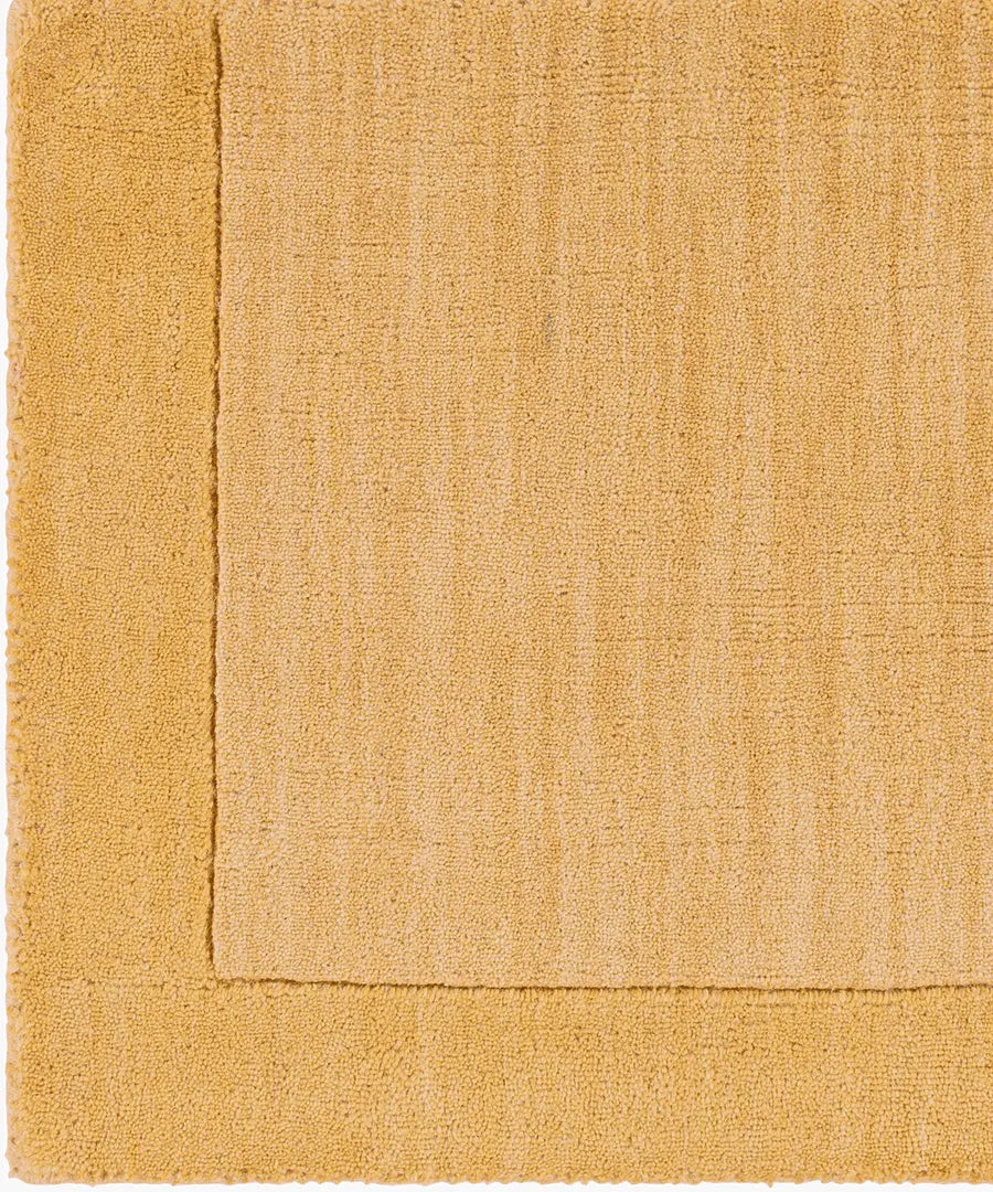 Hand Loomed Solid Mystique Camel Wool Rug