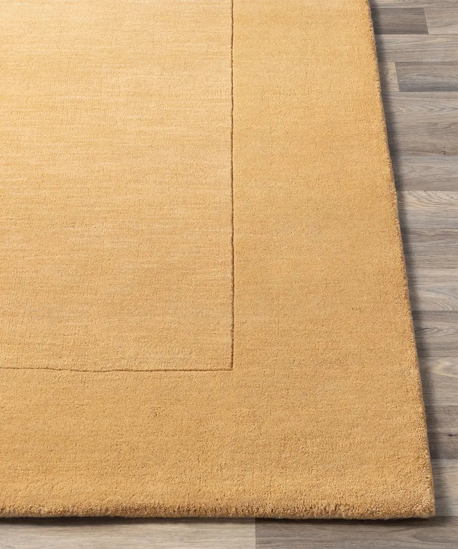 Hand Loomed Solid Mystique Camel Wool Rug