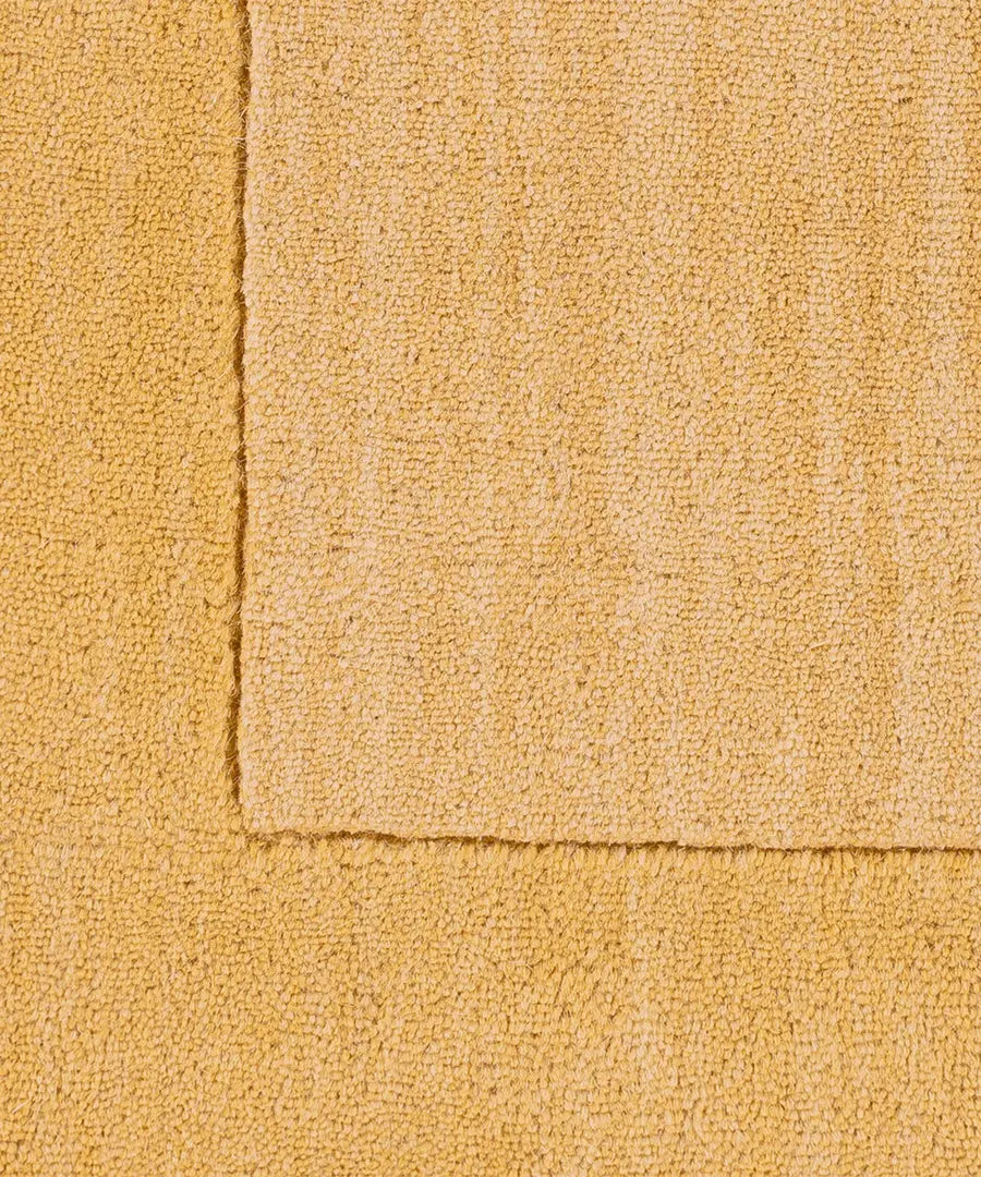 Hand Loomed Solid Mystique Camel Wool Rug