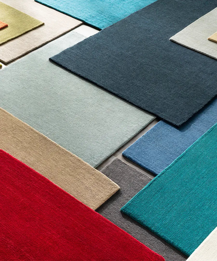 Hand Loomed Solid Mystique Charcoal Wool Rug