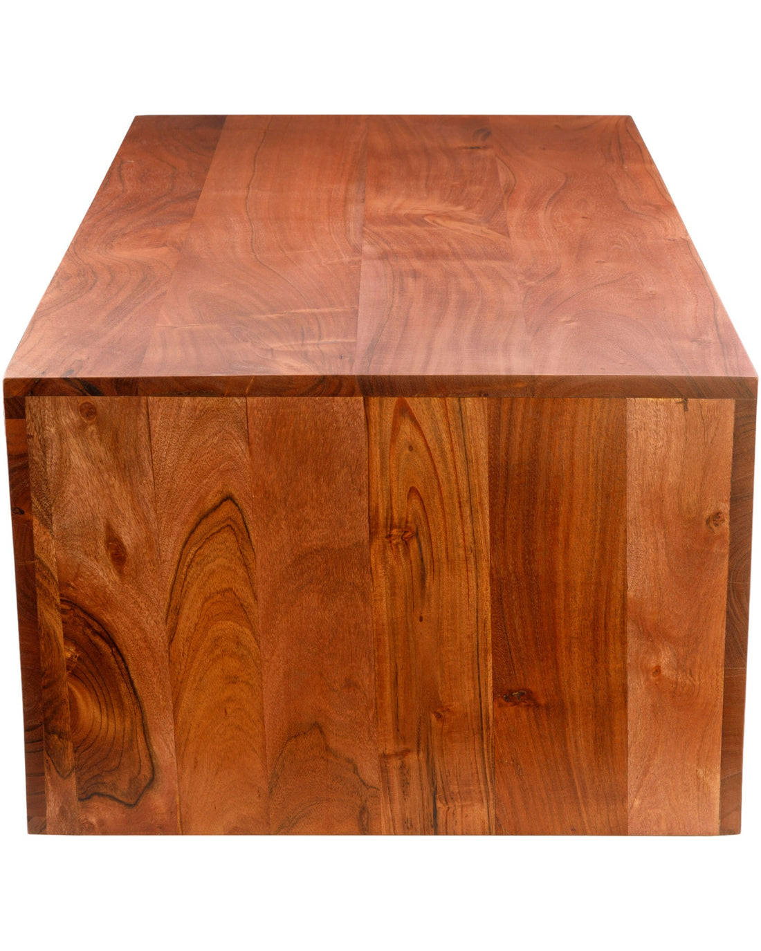 Dark Brown Rustic Small Acacia Wood Coffee Table