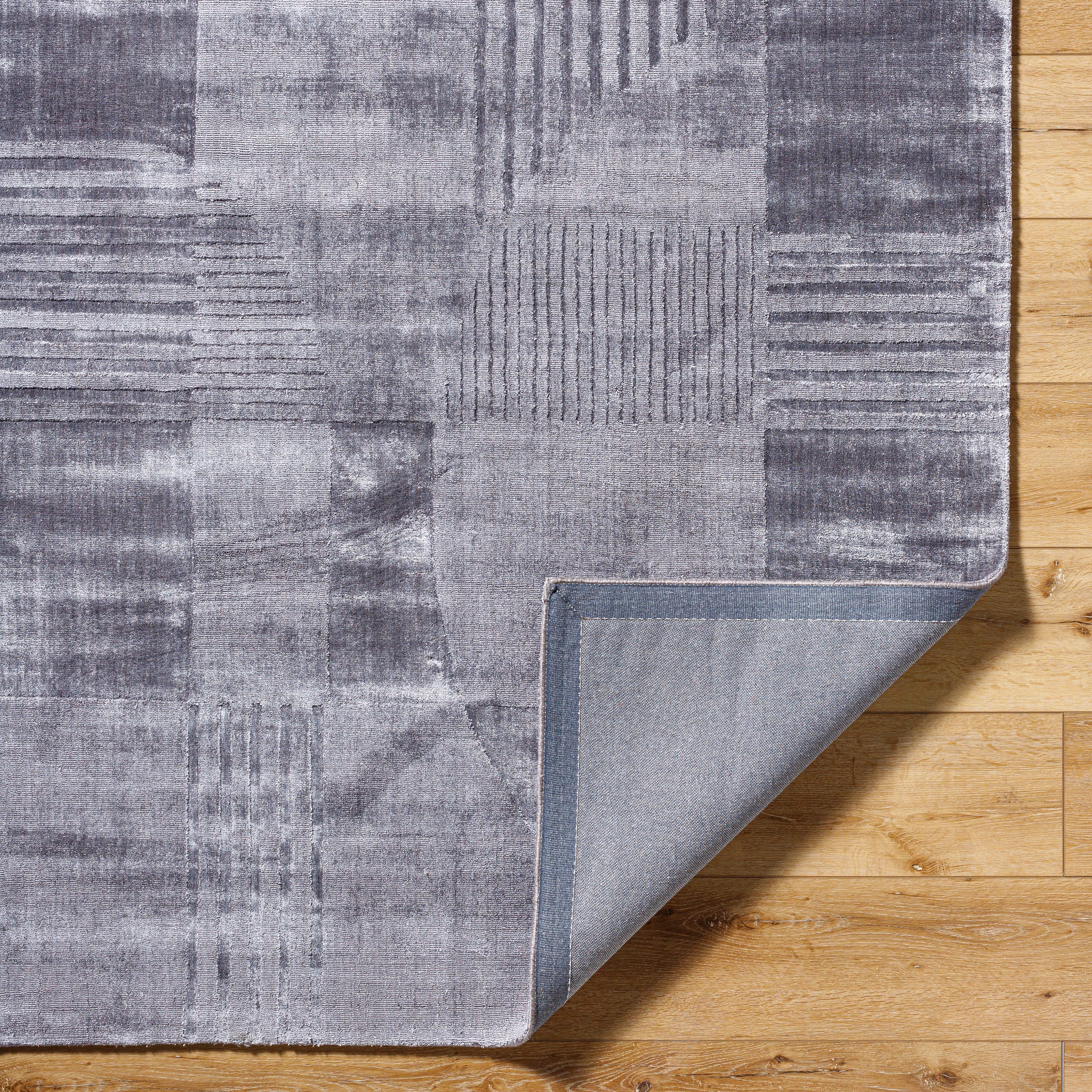 Hand Loomed Pier Gray Viscose Rug