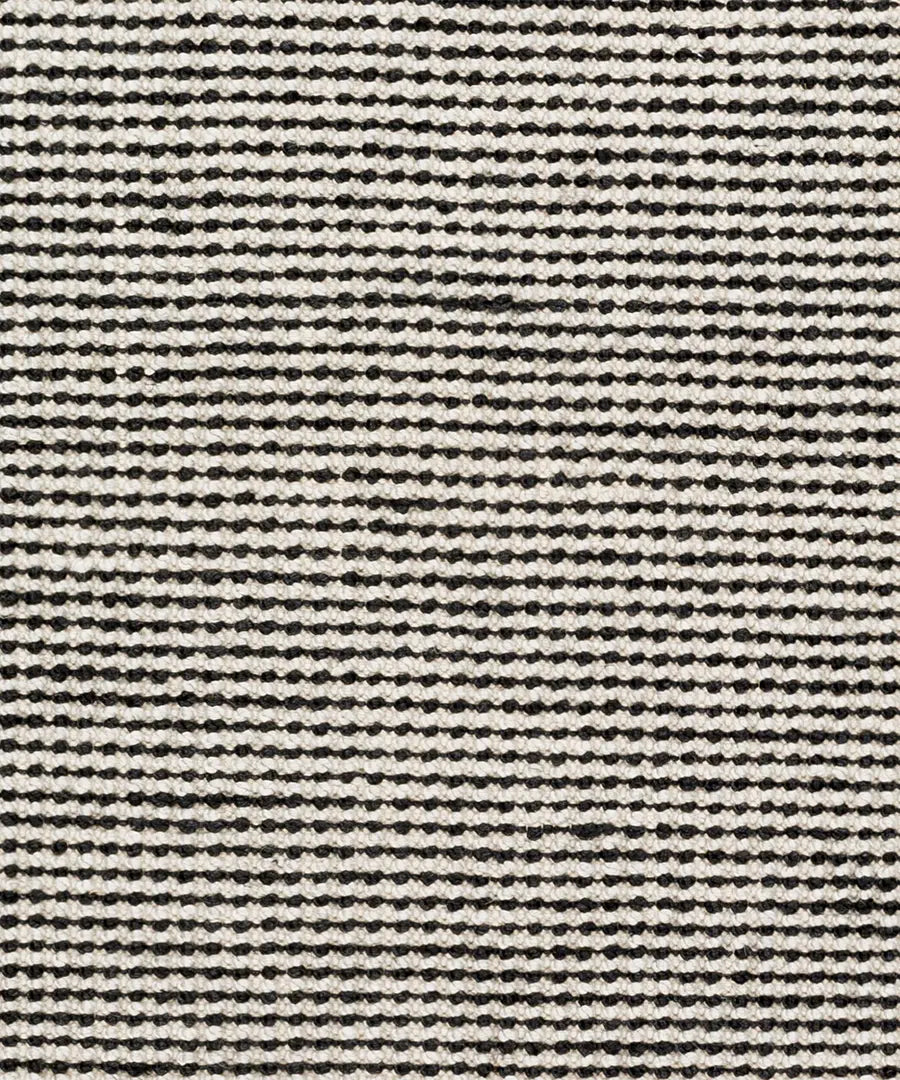 Hand Woven Solid, Geometric & Stripes Rebecca Black Recycled Pet Yarn Rug