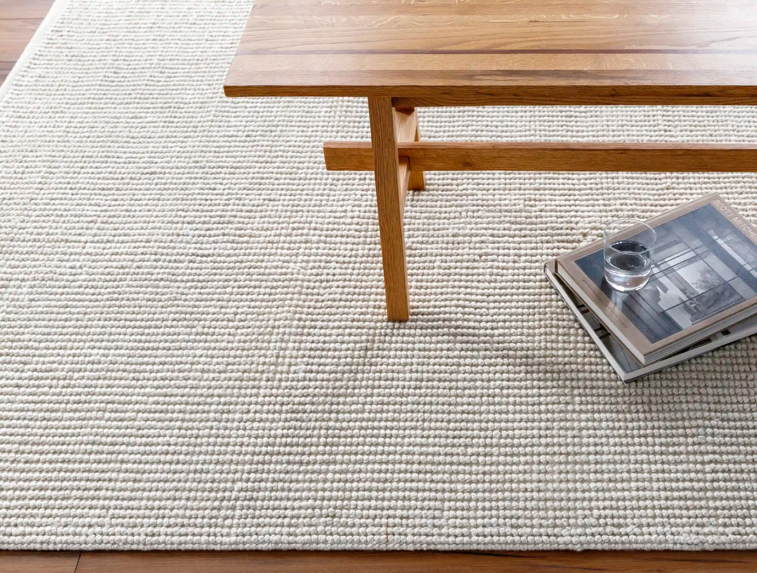 Hand Tufted Rebecca Beige Pet Yarn Rug
