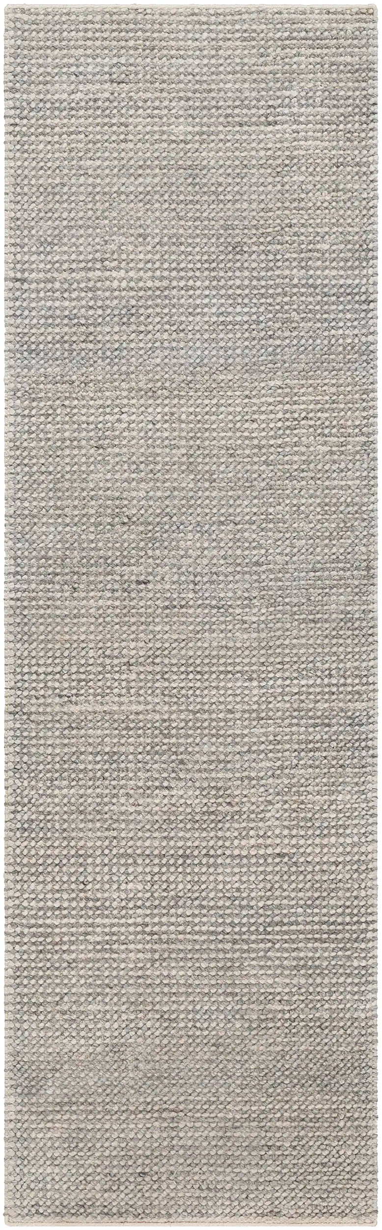 Hand-Woven Reika Off White and Gray Recycled Pet Yarn Rug