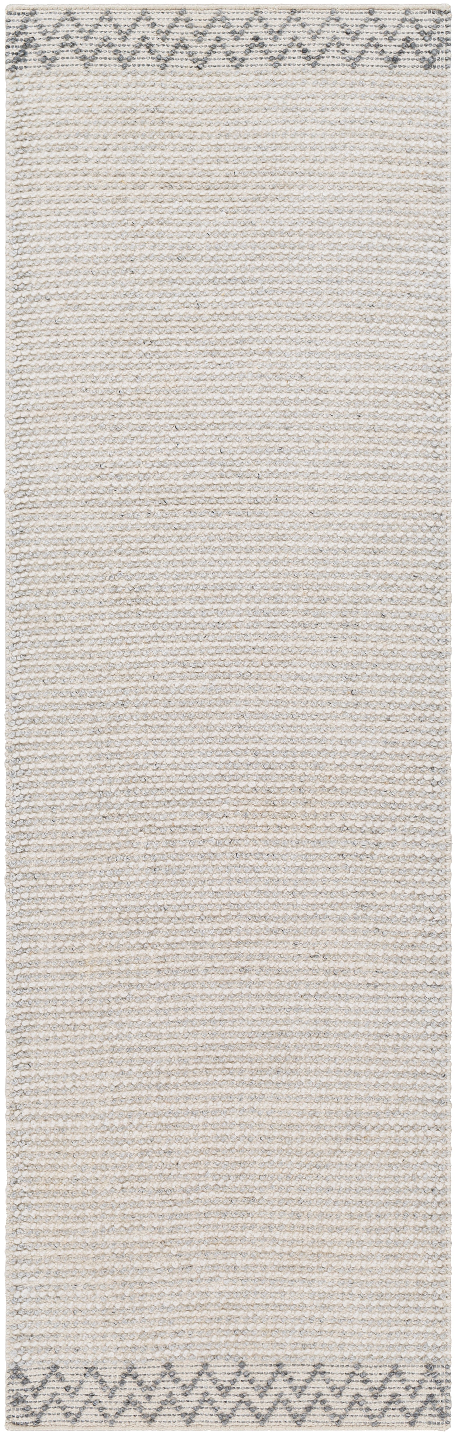 Reika Hand Woven Beige and Gray Recycled PET Yarn Rug
