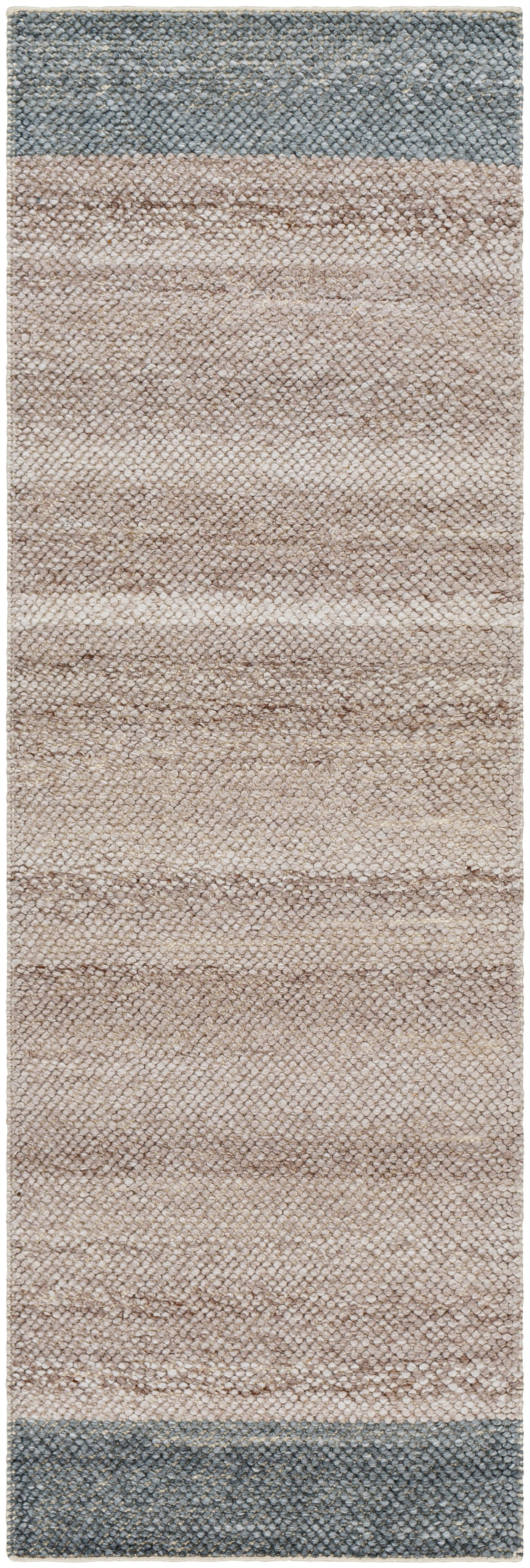 Reika Hand Woven Off White and Gray Recycled PET Yarn Rug