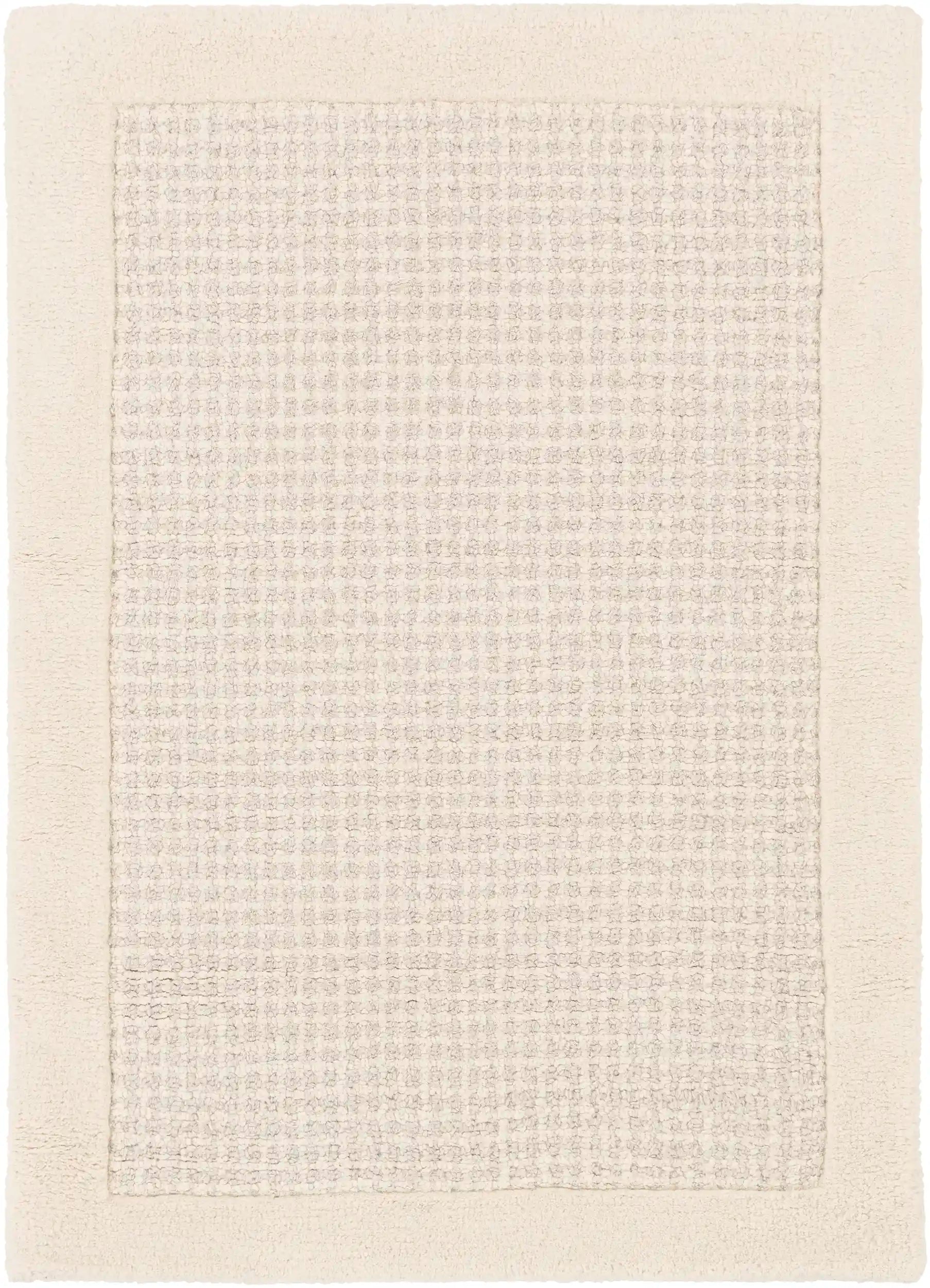 Hand Tufted Siena Cream and Gray Wool Rug