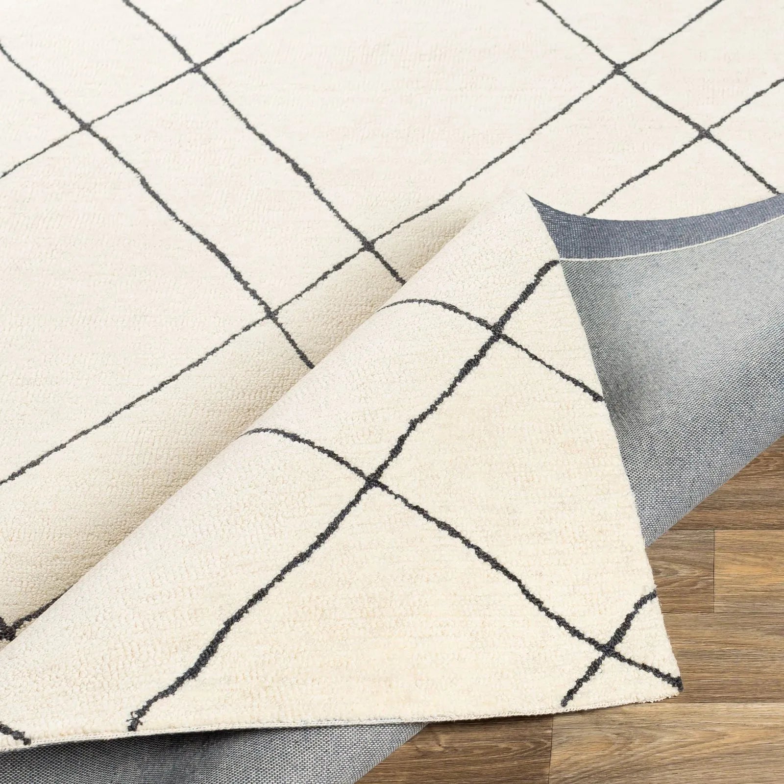 Hand Tufted Sinop Cream Wool Rug