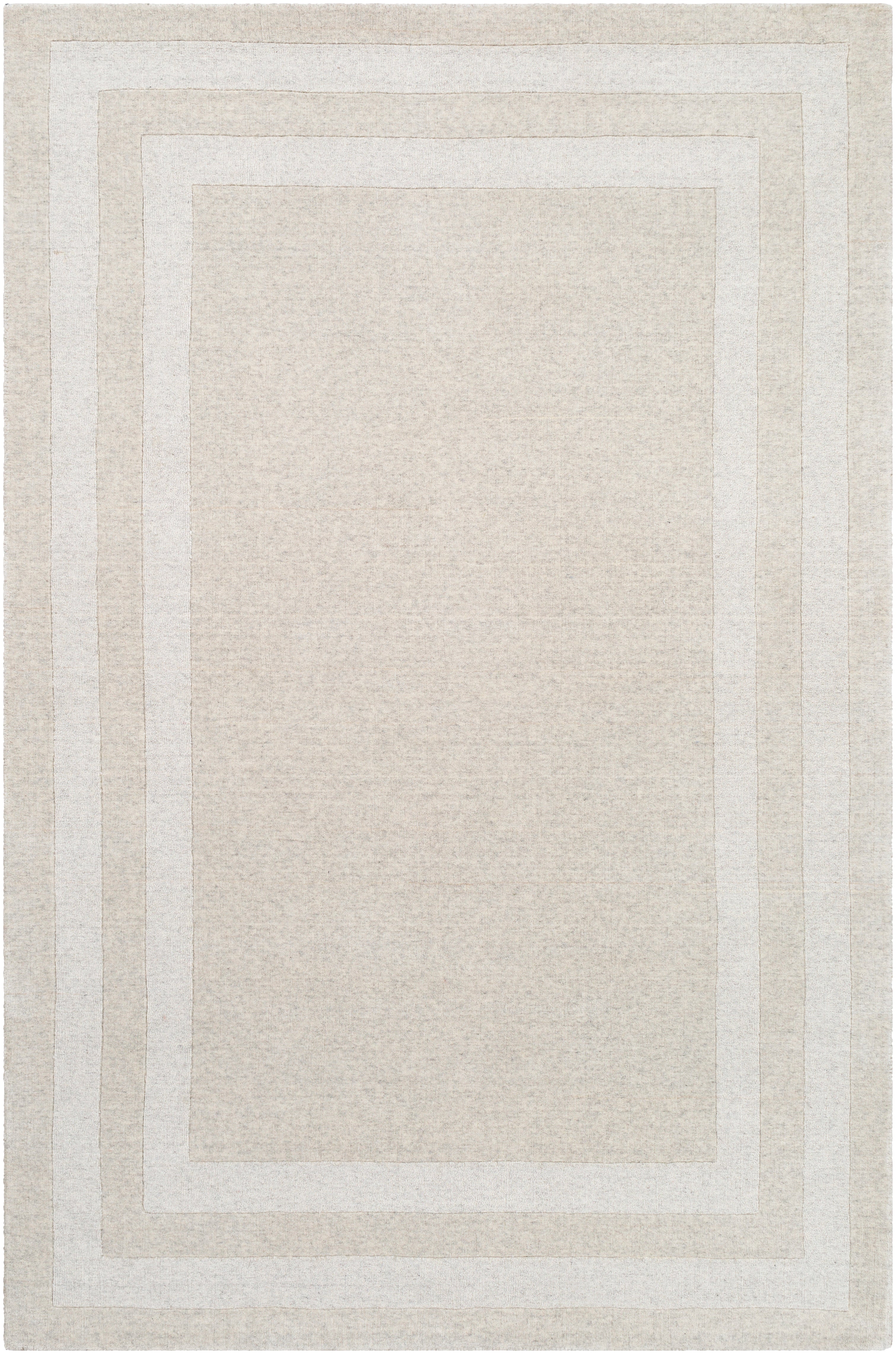 Hand-Tufted Sorrento Beige and Taupe Wool-Nylon Rug