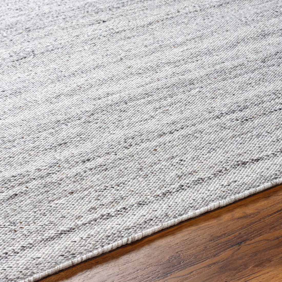 Hand Woven Verna Cream and Light Grey Striped Recycled Pet Yarn Rug