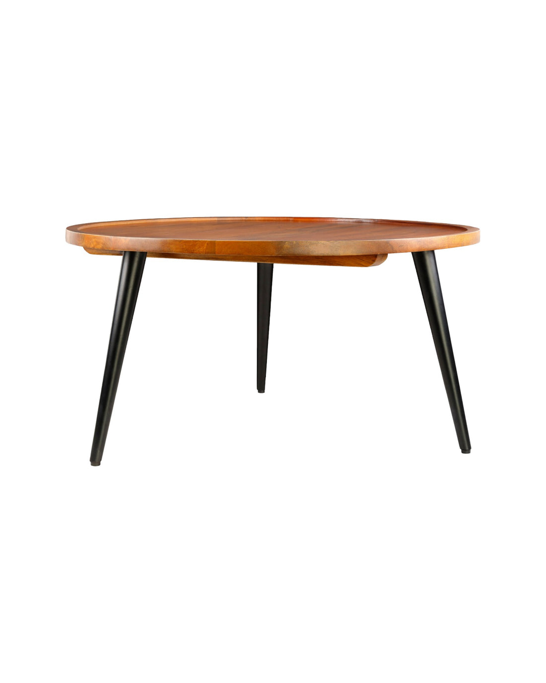 Mango Wood Coffee Table with Iron Leg | Square Accent Table